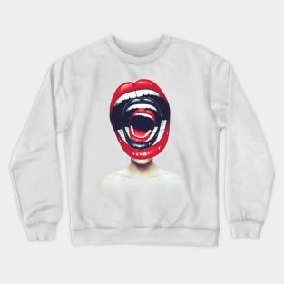 Scream head portrait Crewneck Sweatshirt